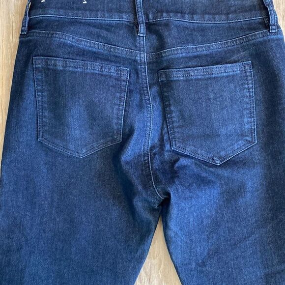 Loft Modern Skinny Button Front High-Rise‎ Dark Wash Jeans NWOT 27 Size 4 - Picture 7 of 14
